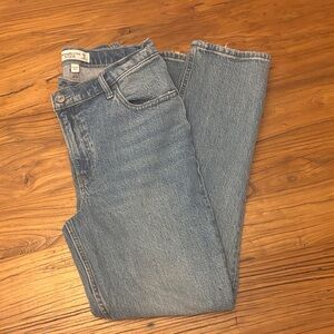 Abercrombie & Fitch Light Blue Straight-Leg Jeans
